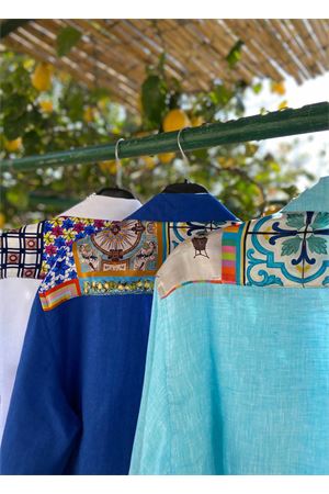 White tailo-made linen shirt for men La Dolce vista | CAMICIALINOUOMOBIANCA